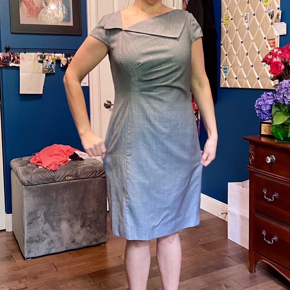 Large gray business dress